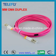 LC Om4 Дуплексный оптоволоконный соединитель, соединительный кабель